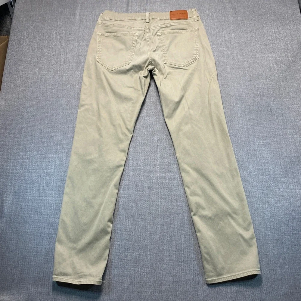 Lucky Brand 121 Slim Straight Khaki Chino Pants Mens 31x32 Tan Five Pocket